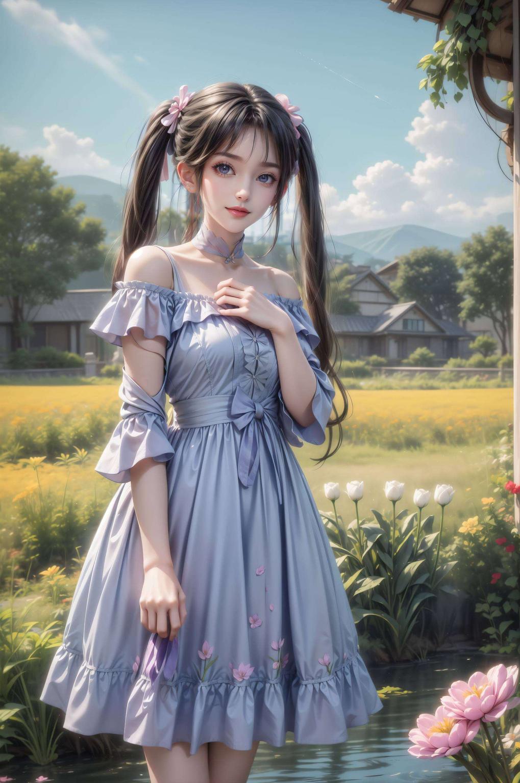瞬间置身梦幻仙境！#清新二次元壁纸#赵丽颖碧瑶壁纸