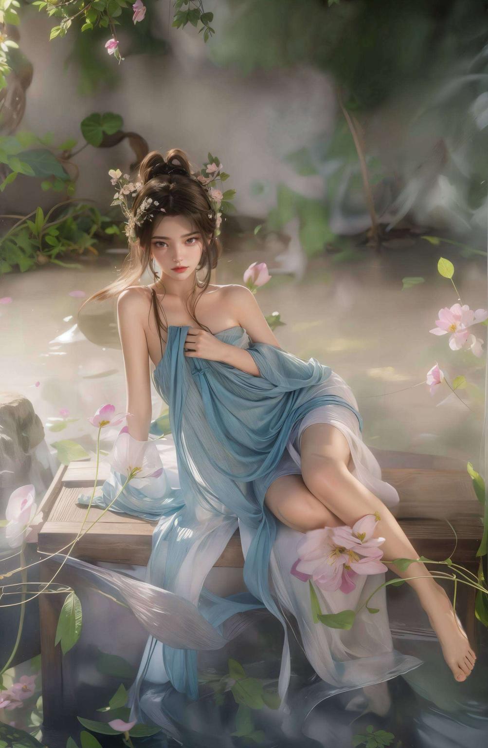 特集了国漫女神程灵的横版美图护眼潮图来啦！这款iPhone壁纸