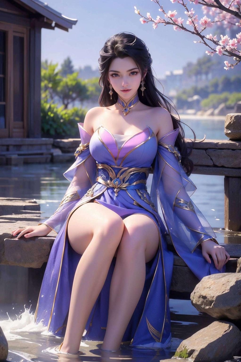 今天给大家带来超精致的免费壁纸！这款是楚灵玉真人的桌面图片让你的iPad瞬间变身仙境！