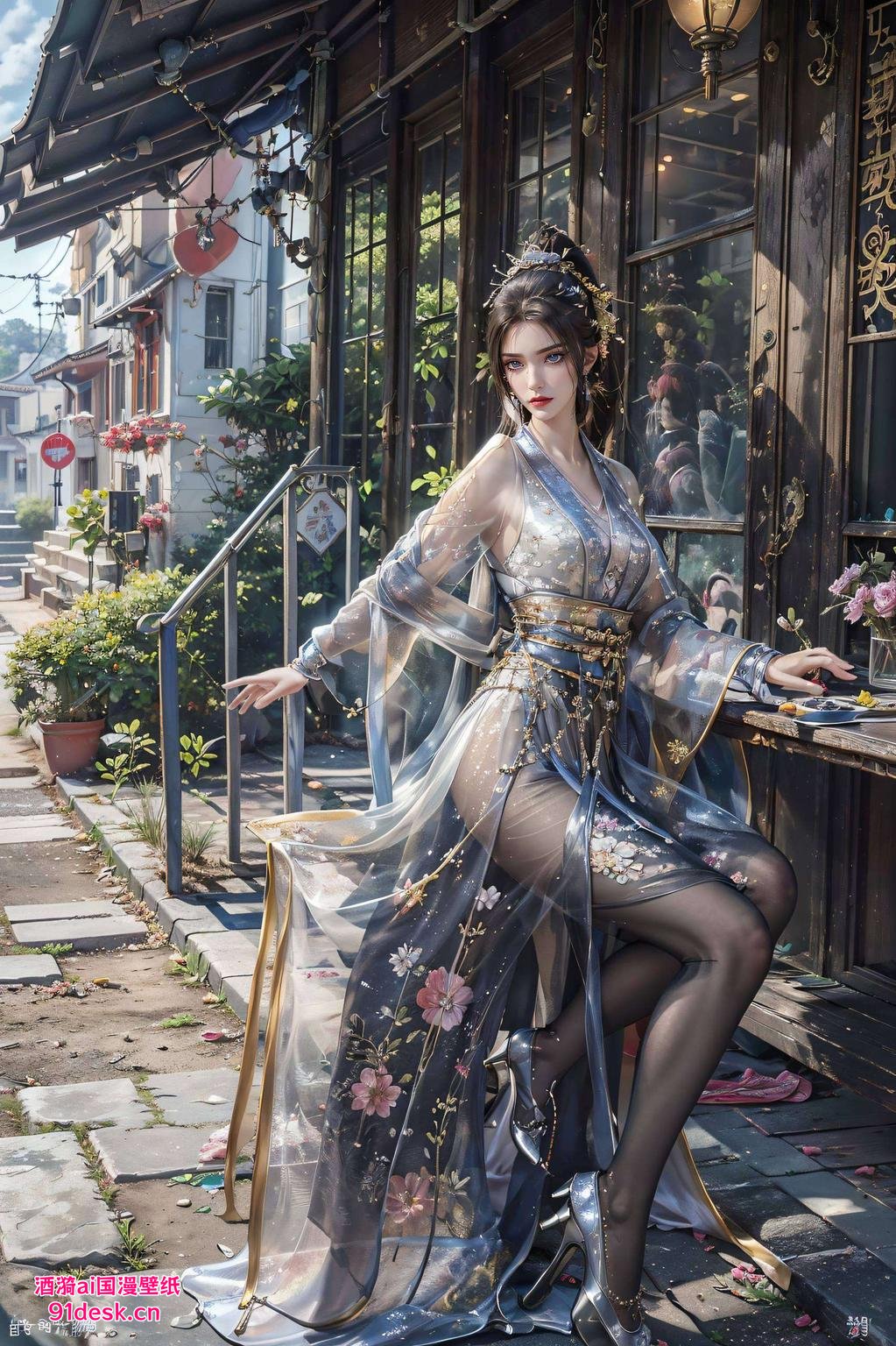 唯美壁纸映佳人平板手机皆惊艳