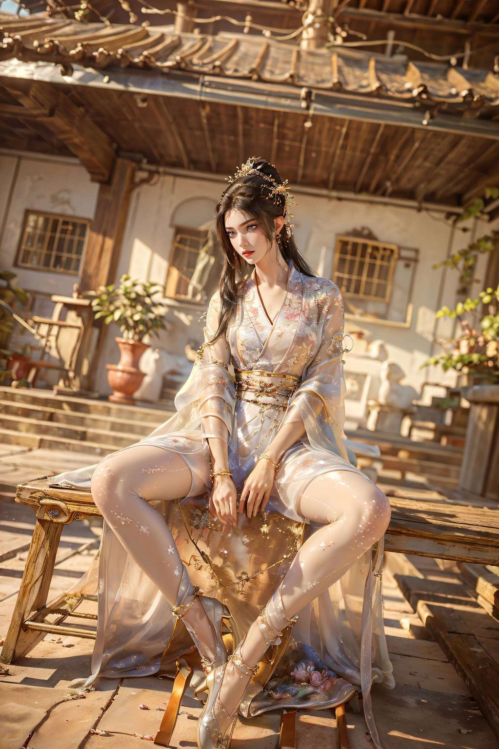 雪白肌肤、清澈眼眸带你领略方清雪的绝美风采！这款壁纸以细腻笔触描绘出她的灵动身姿