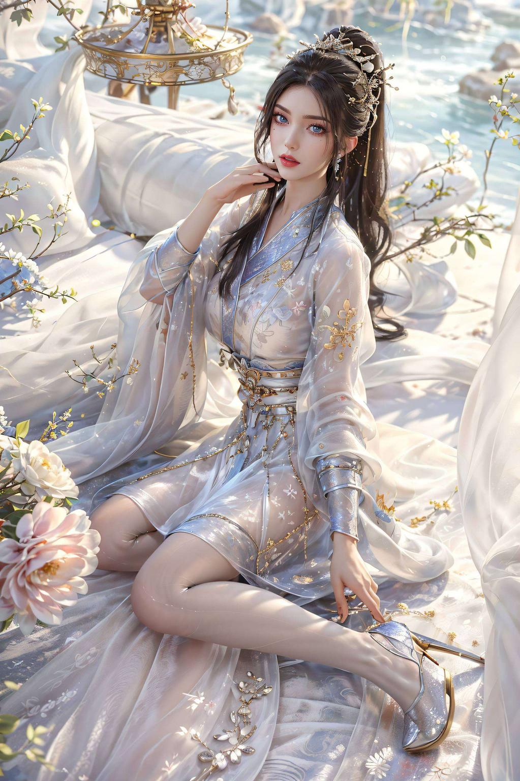 清雪仙子飘逸的裙摆