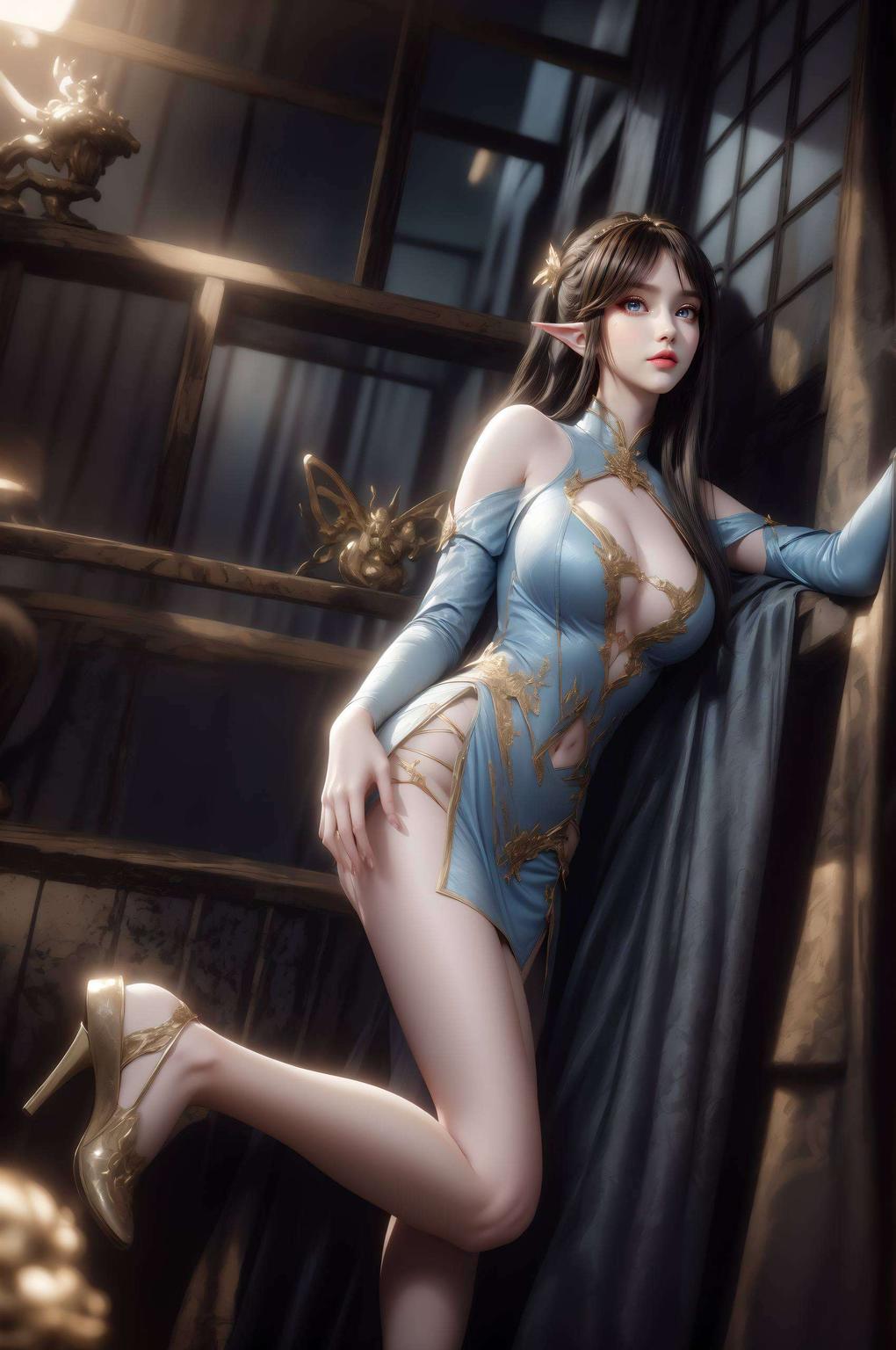 清新的绿色背景配上凤清儿的甜美笑容快来给你的平板锁屏换个新装吧！