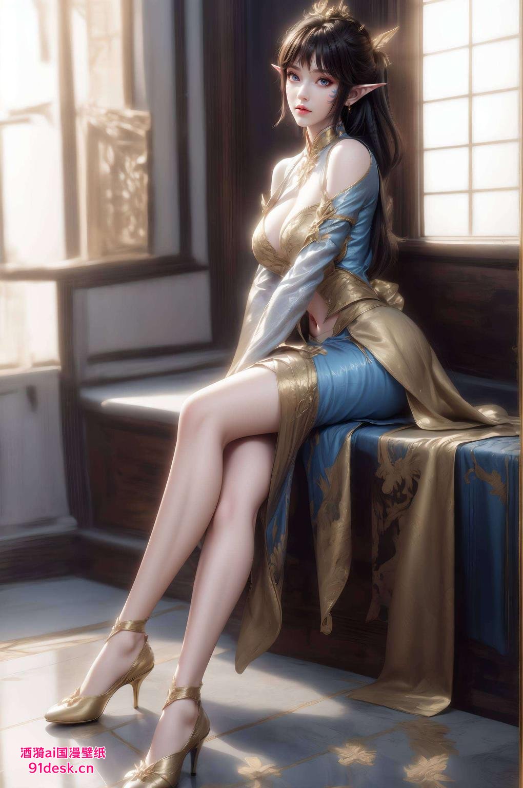 美得像是从画中走出来的一般
