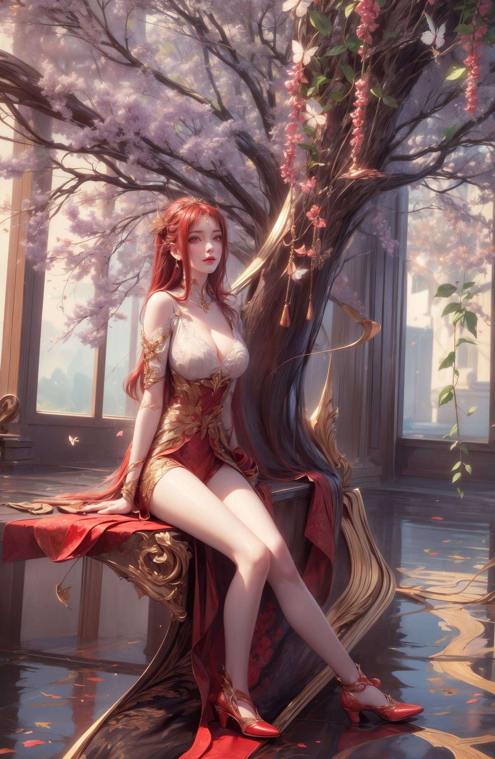 护眼无忧红凰高清壁纸