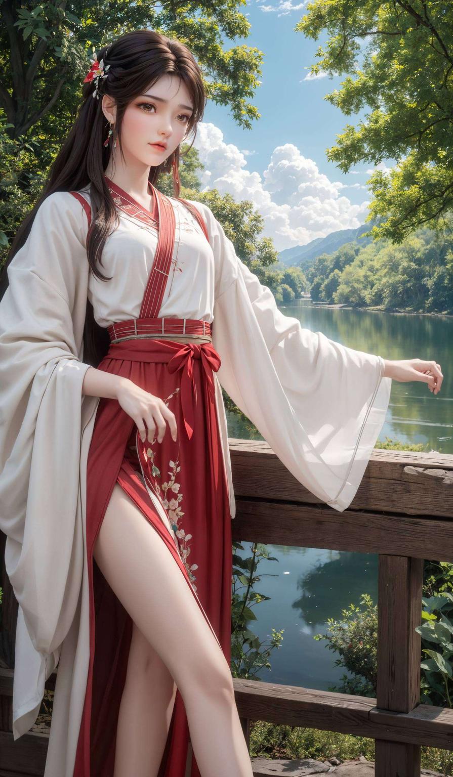 新年到来红衣舞动