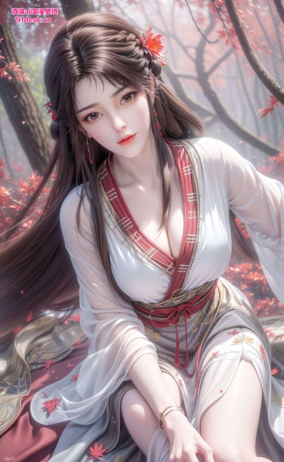 找壁纸的小伙伴们这款绝美！#唯美壁纸# #护眼必备# #火灵儿成长#