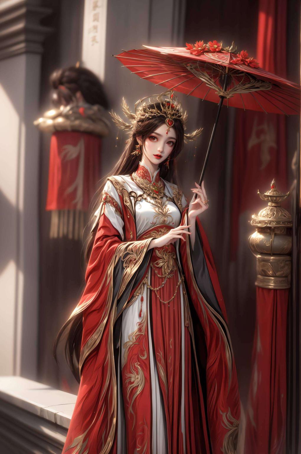 火桑女火灵儿高清壁纸细腻笔触勾勒浪漫