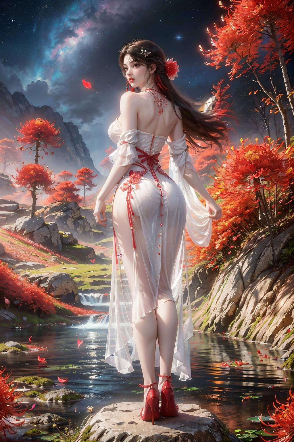 绚丽光影映衬她的灵动之美为你的电脑桌面注入魔法魅力！