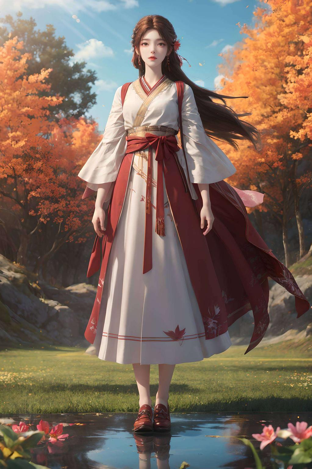 仿佛随时要从屏幕中跳出来今天给大家带来一款古香古色的女生壁纸