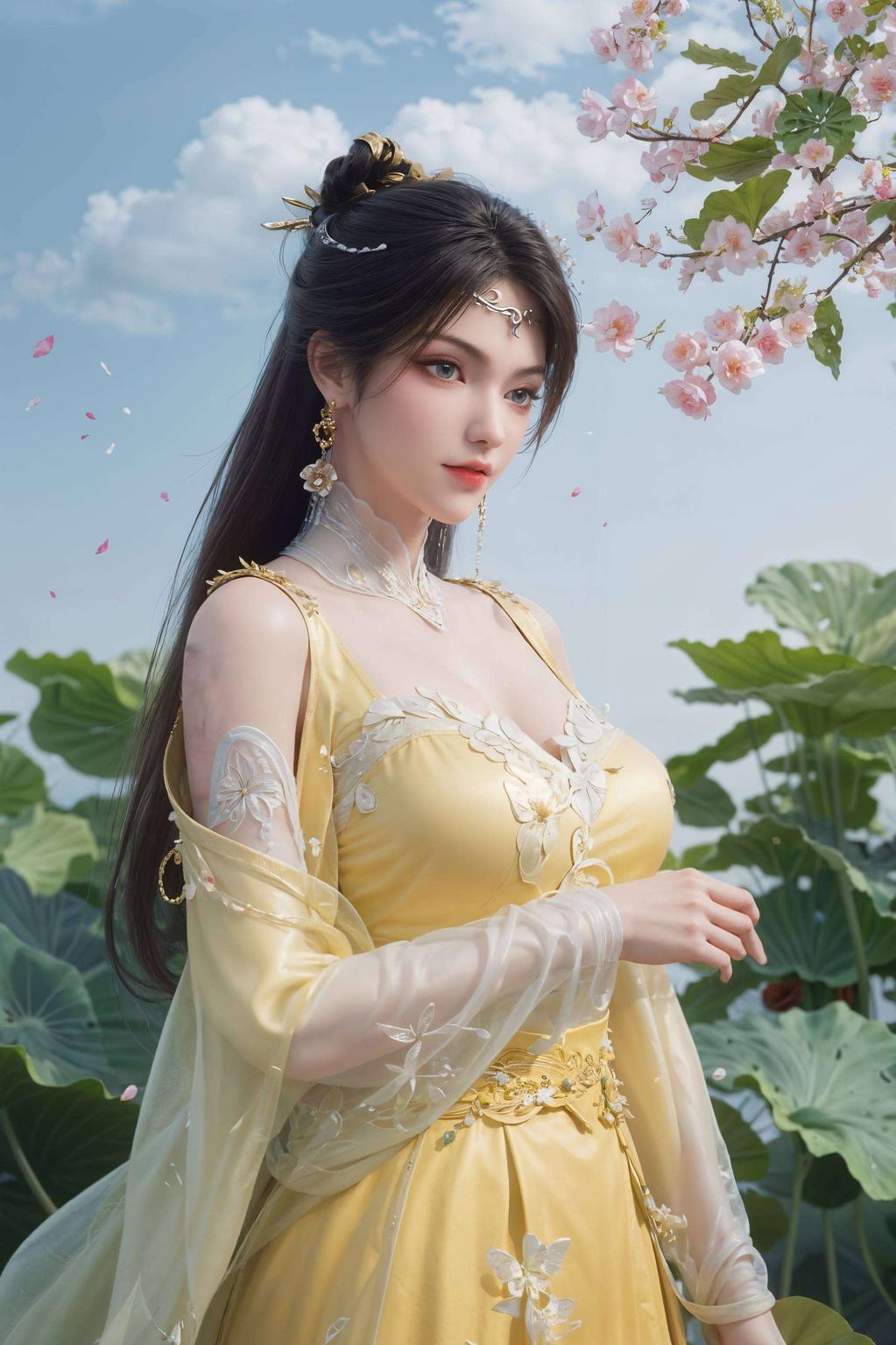 炫彩夺目国漫女神金瓶儿变得更漂亮啦！高清壁纸图片