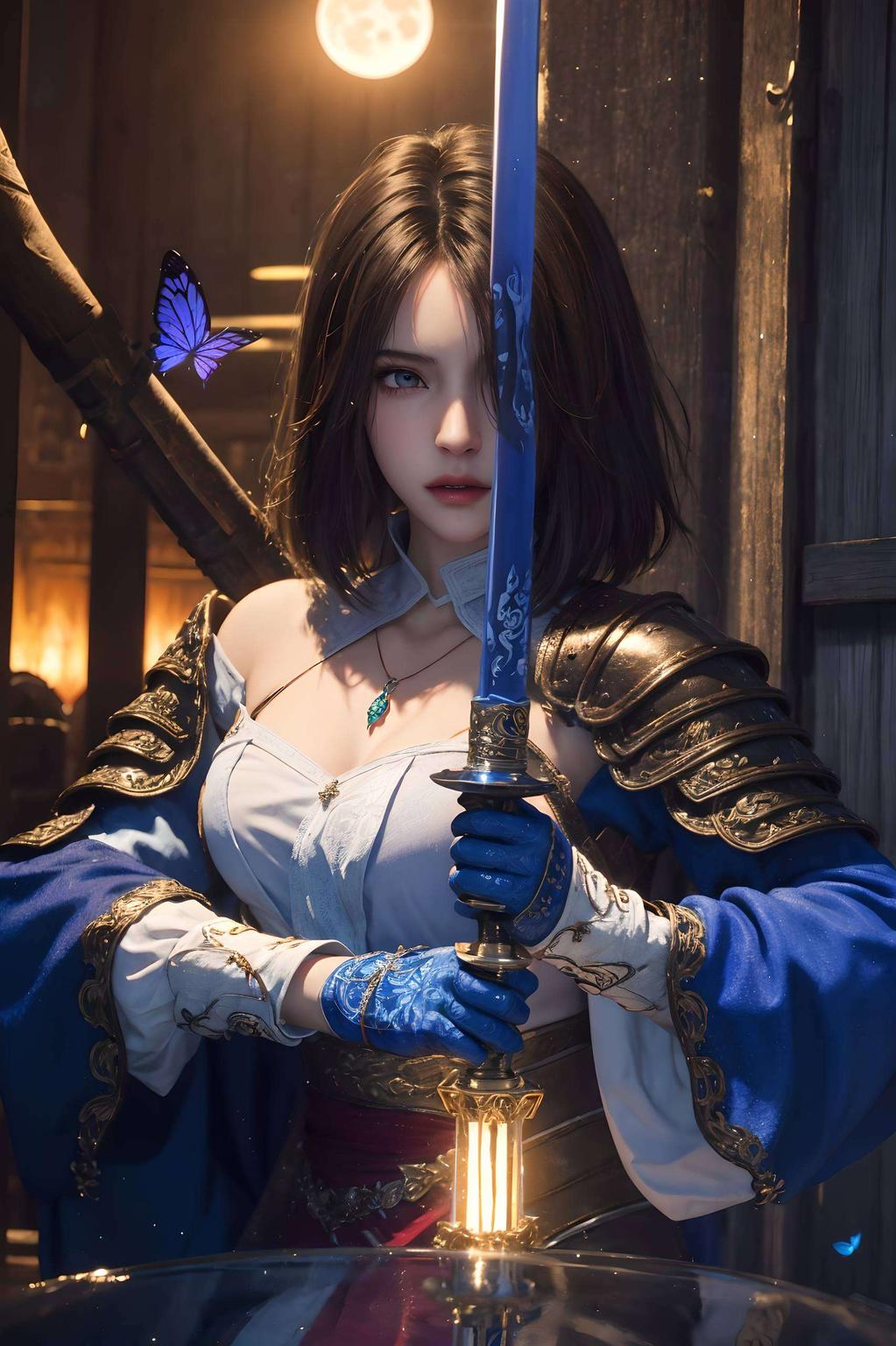 清冷脱俗完美适配iPad！看这姬如雪短发图片壁纸
