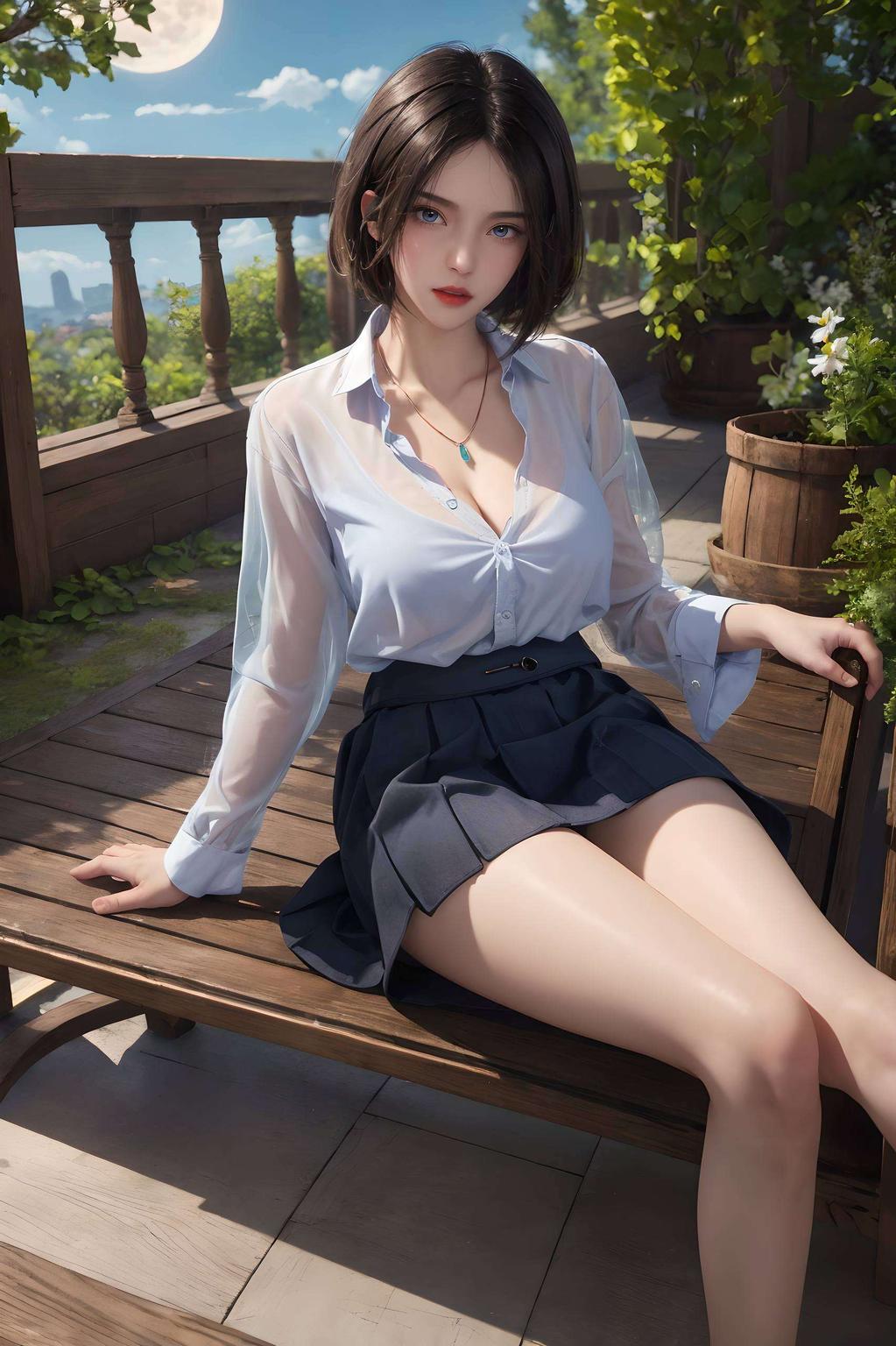 搭配清新的色调姬如雪那俏皮的眯眼笑