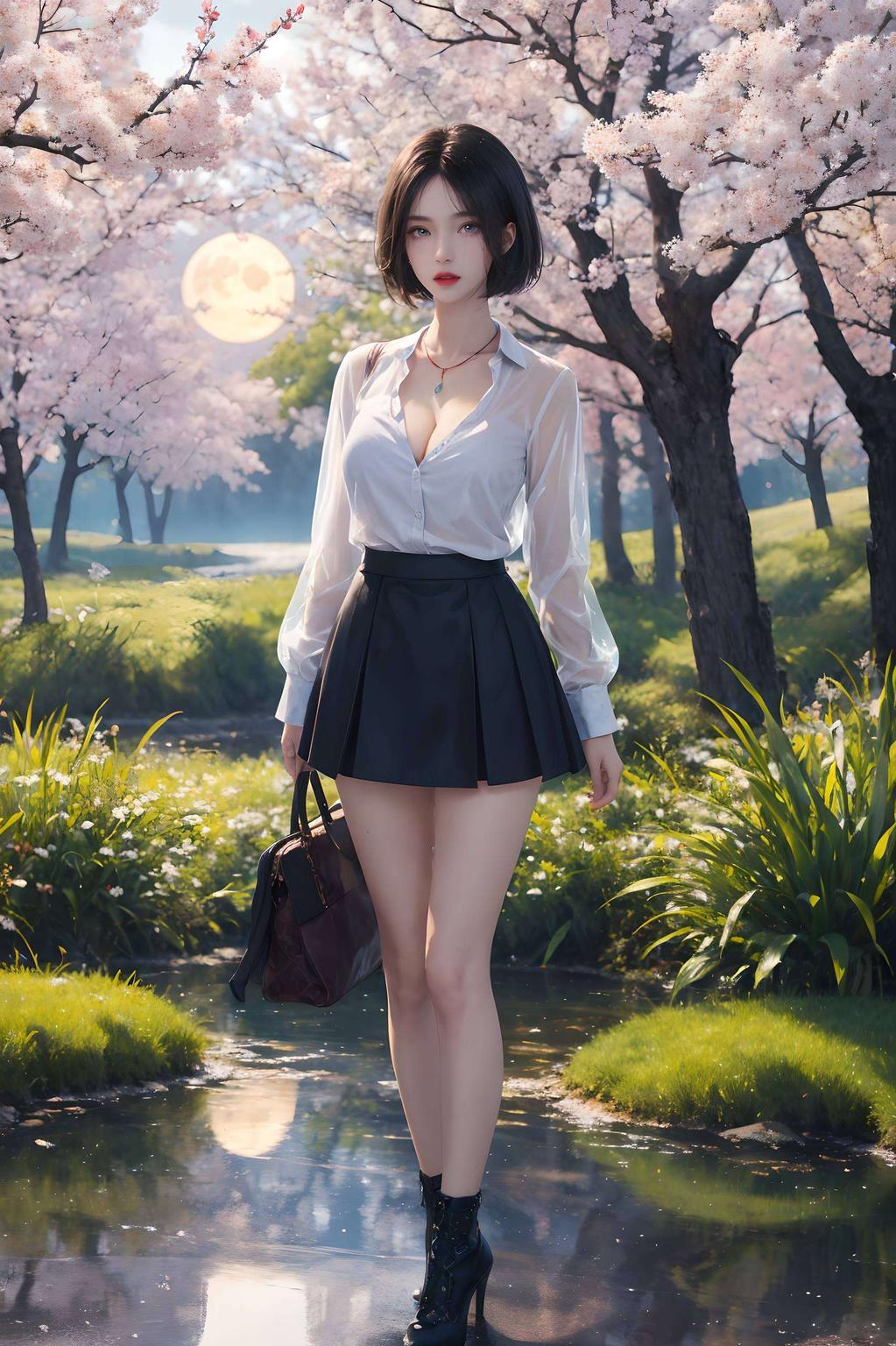 苹果桌面必备姬如雪短发超清壁纸