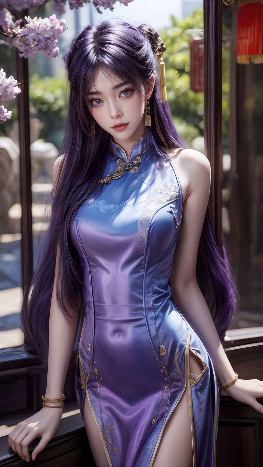 紫衣飘逸姬紫月动态壁纸