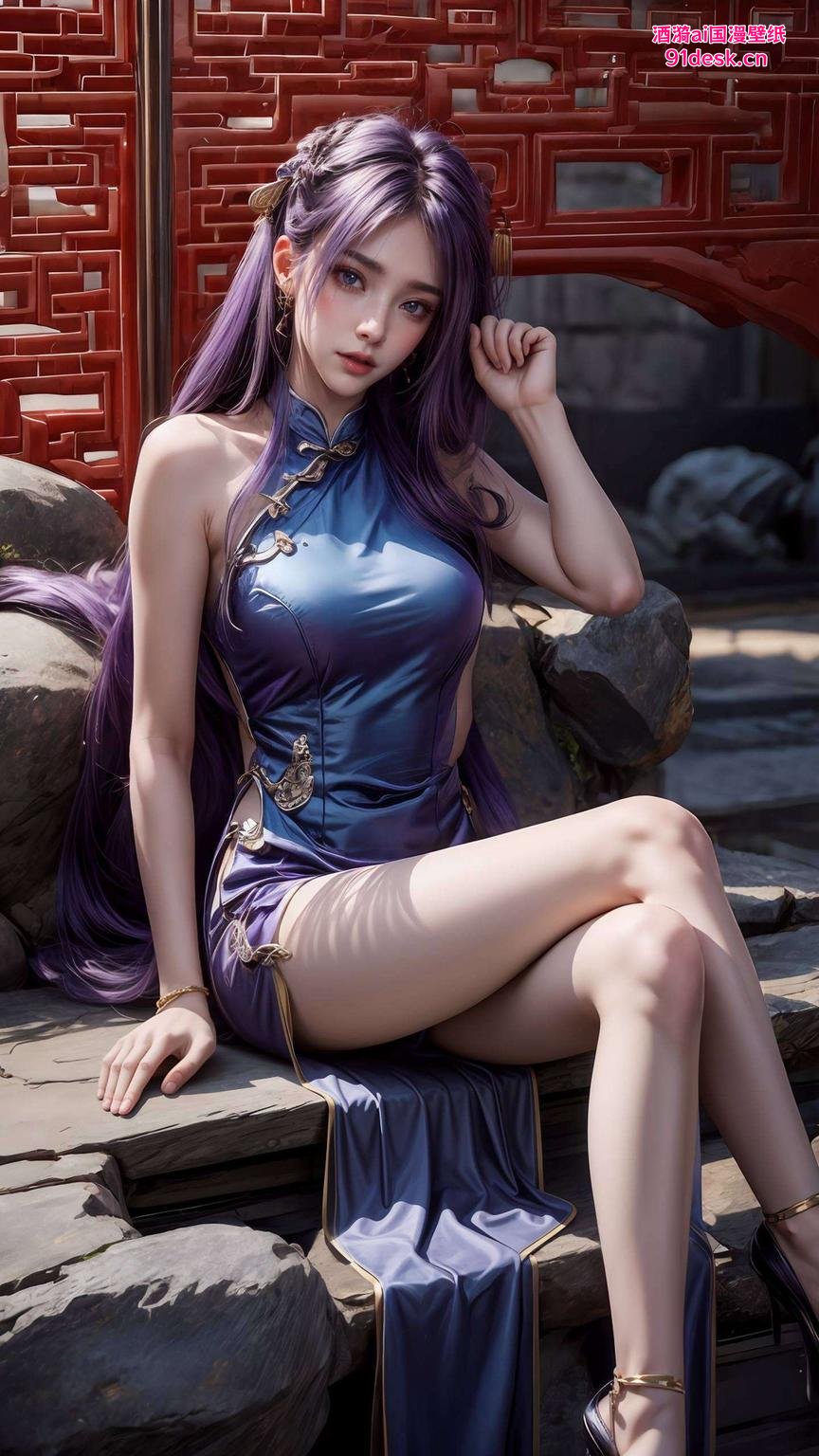 姬紫月古装风华壁纸精美呈现