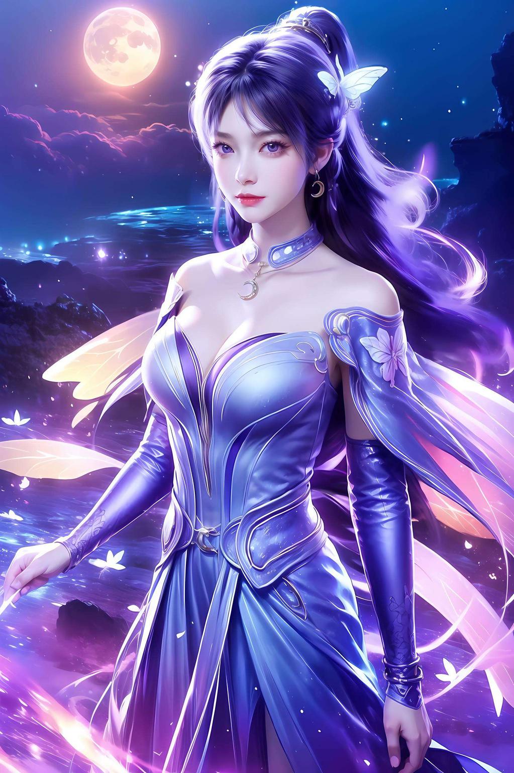 让你的iPad瞬间变身艺术画廊姬紫月壁纸8k超清