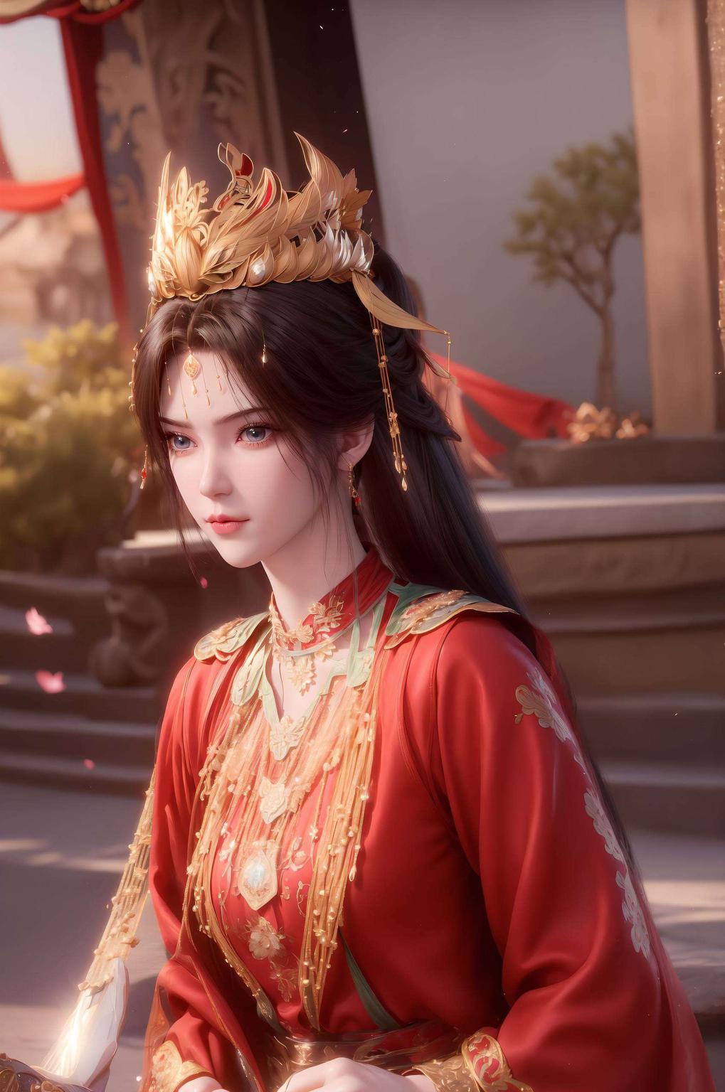 快来收藏这份浪漫吧！苹果粉色控必备！这款李慕婉持剑壁纸