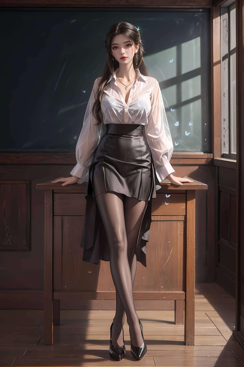 这款伤感精细的Win10壁纸以漫画《李慕婉》中的游装形象为主题