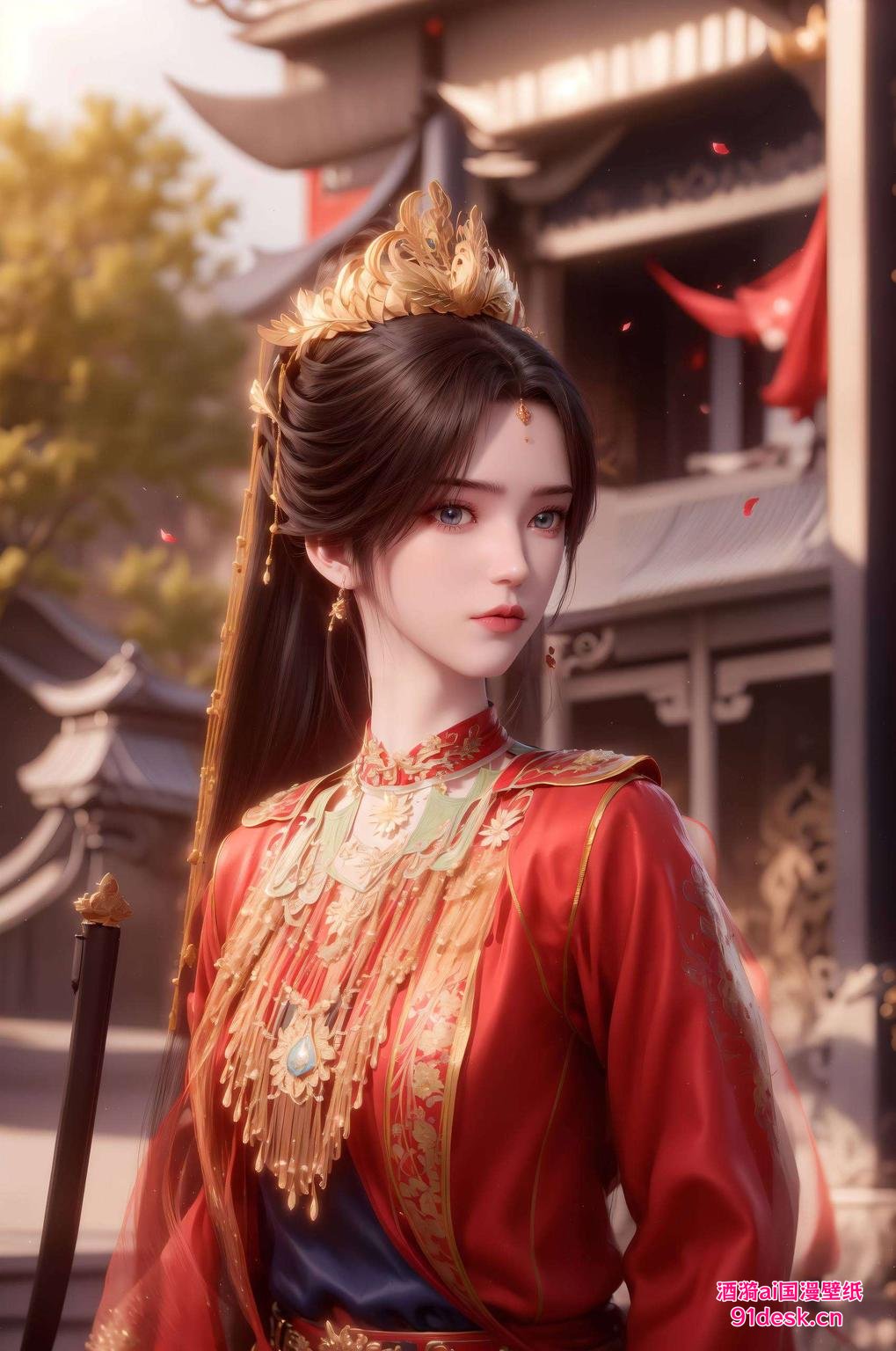 高清细腻李慕婉喜服照