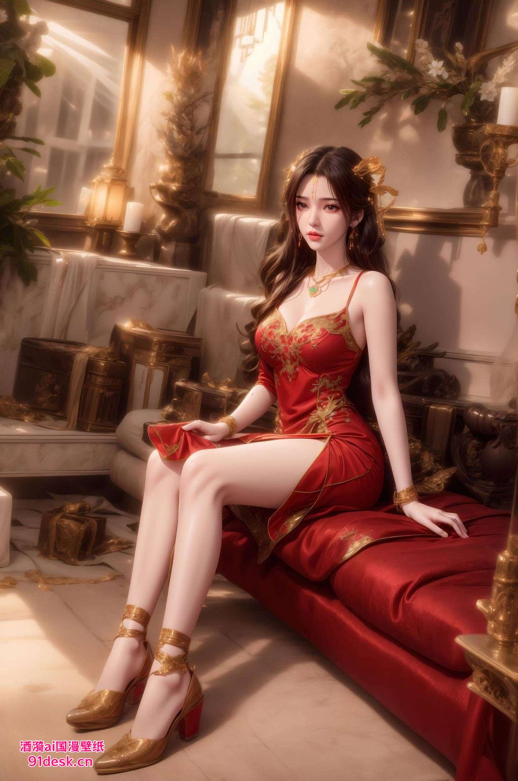 专为iPhone打造！快来看看这款李慕婉手机壁纸app里的精美壁纸吧！淡雅的山水画细腻的花鸟