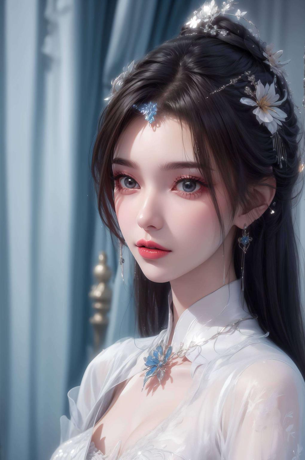 古典的服饰淡雅的画风