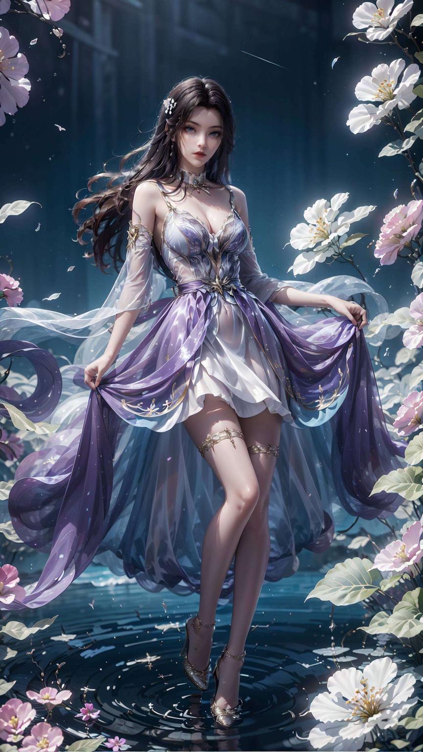 这款《精美游戏壁纸安卓炫彩壁纸》里的凌落宸高清壁纸剑光如雪