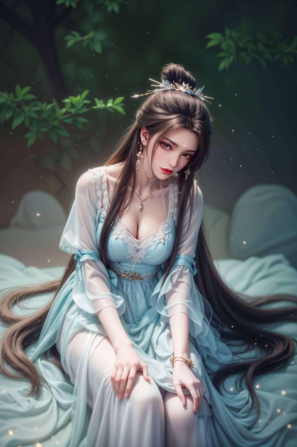 简洁的背景仿佛阳光洒在她的脸上
