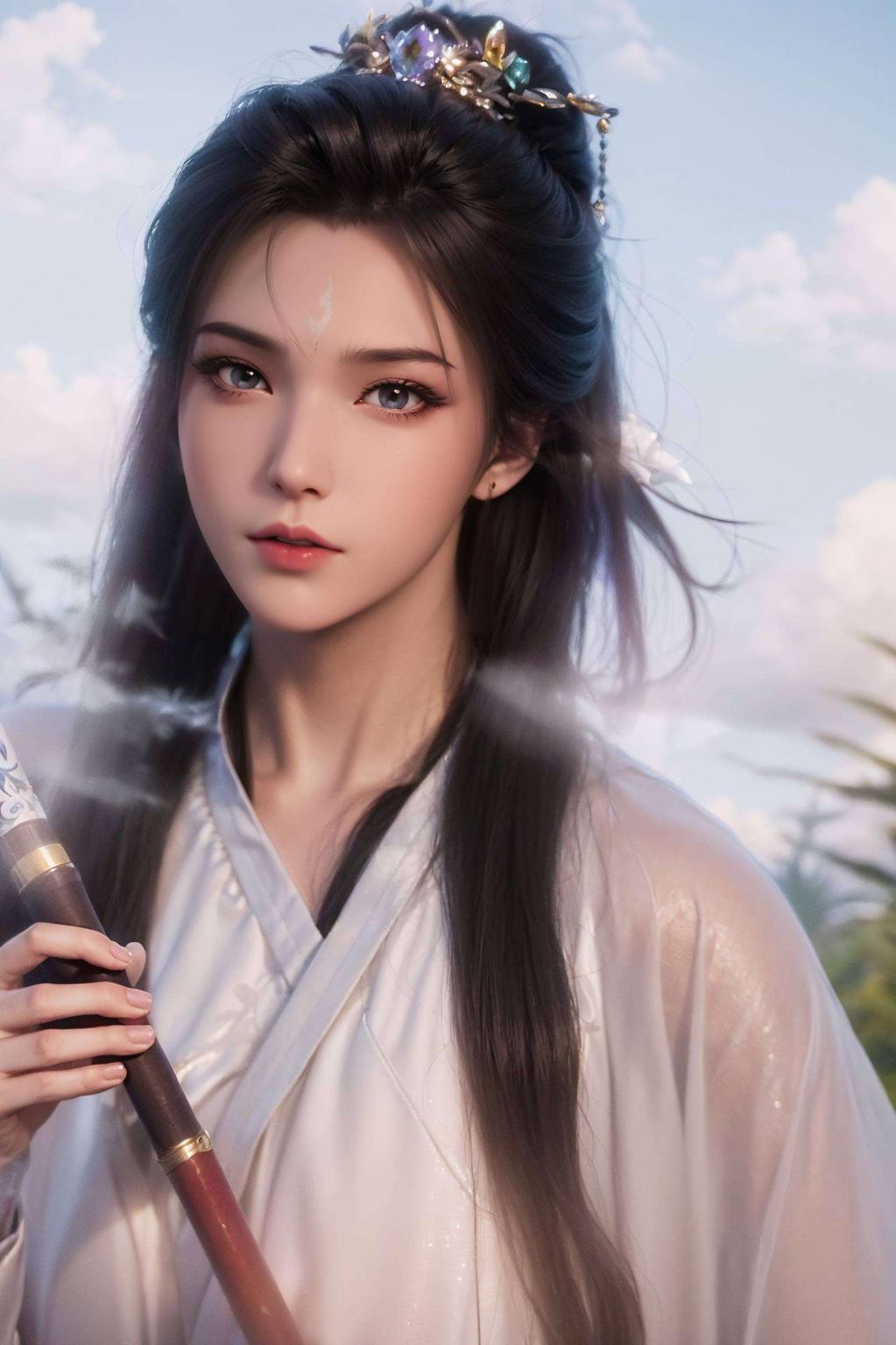 青丝飘逸快来下载吧！细腻笔触描绘