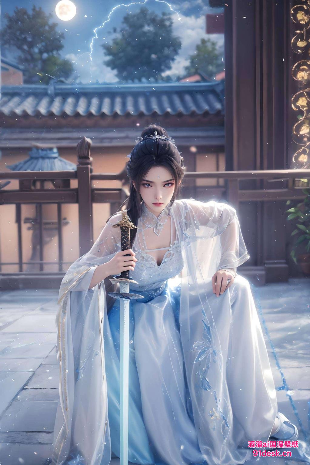 陆雪琪壁纸尽显剑仙风采打造个性屏保