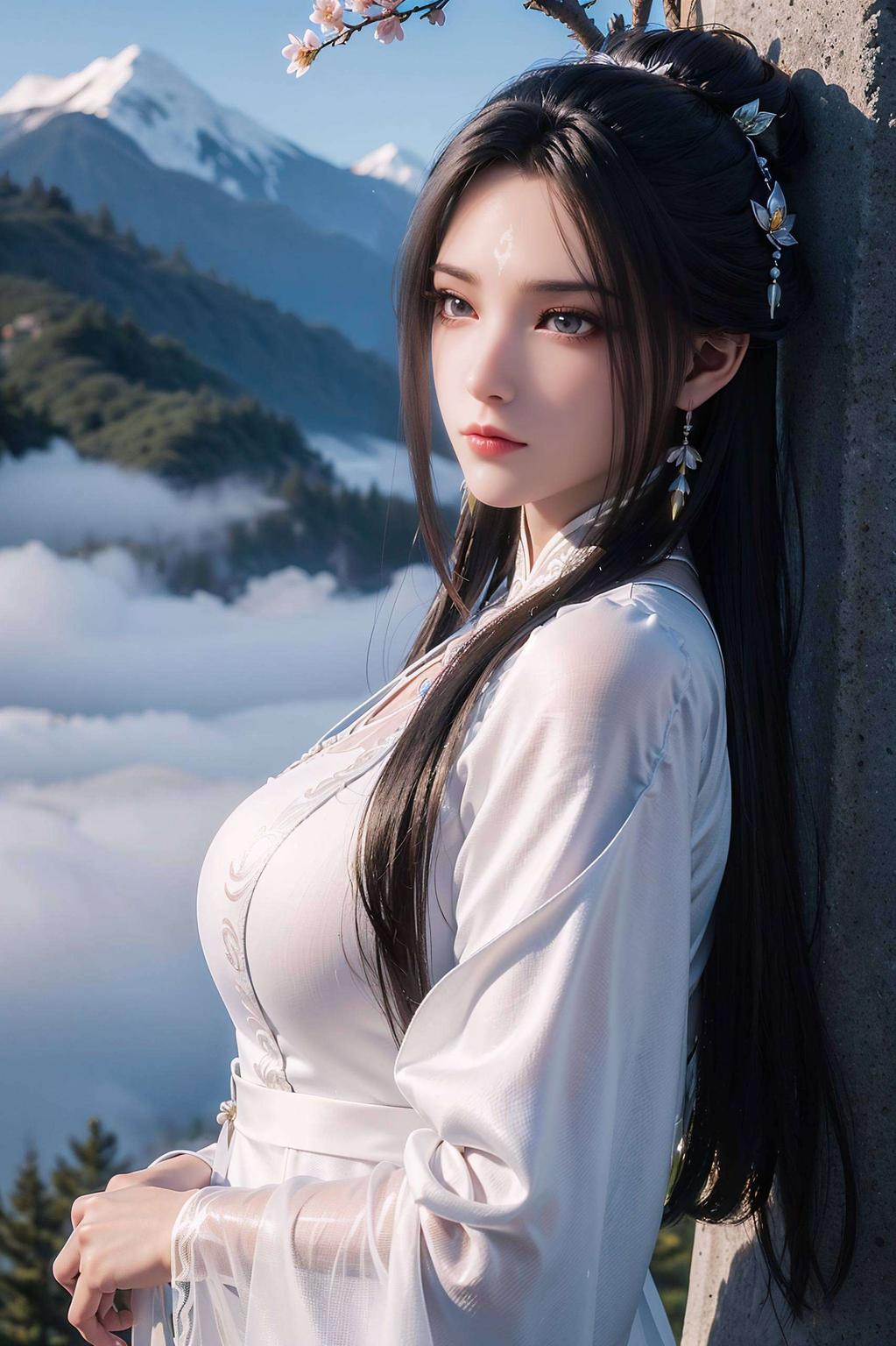 粉色系的诛仙陆雪琪竖屏壁纸美得让人心动