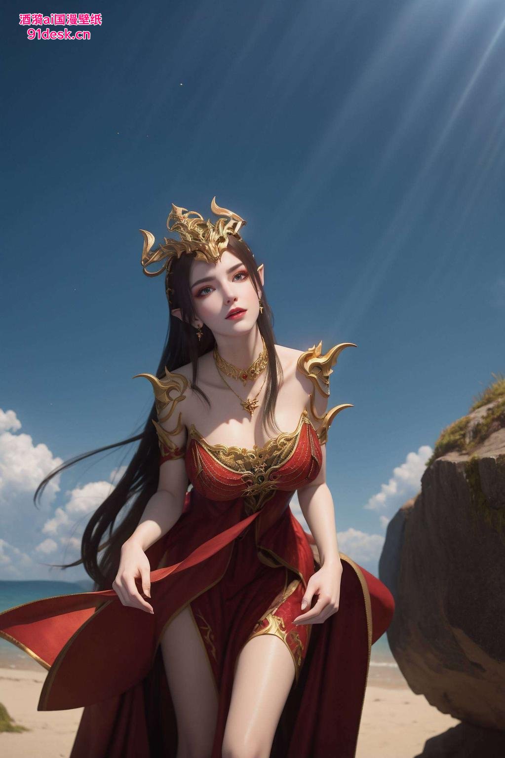 高清唯美壁纸来啦！美杜莎女王霸气登场绿意盎然的背景