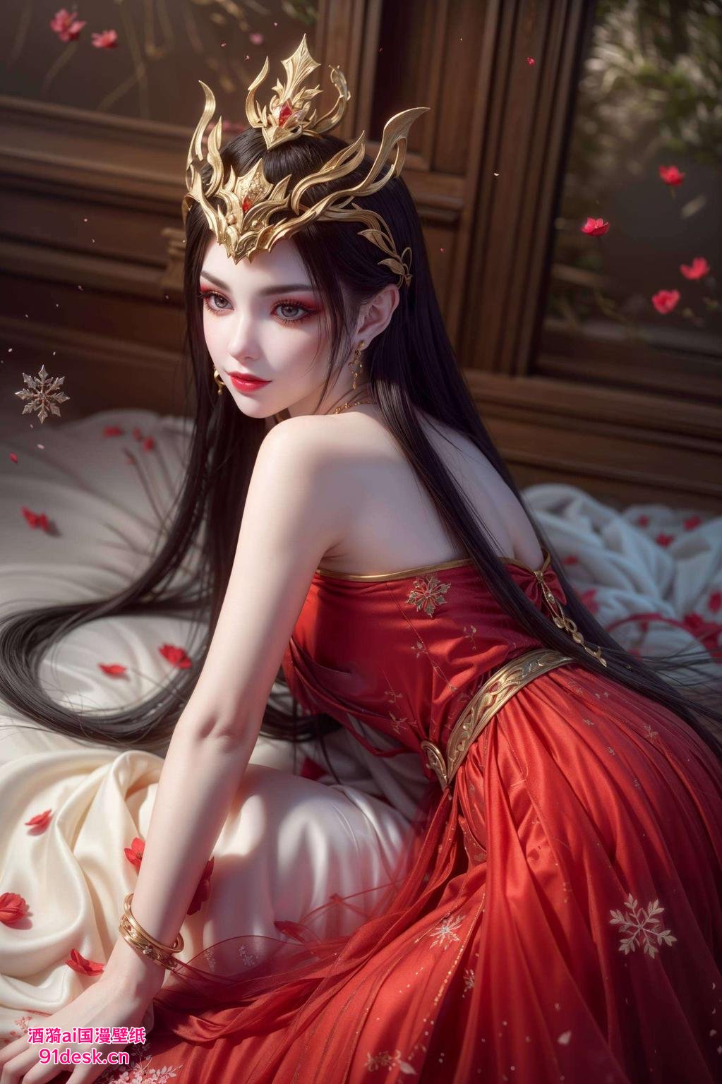 细节精致蛇蝎美人的眼神犀利