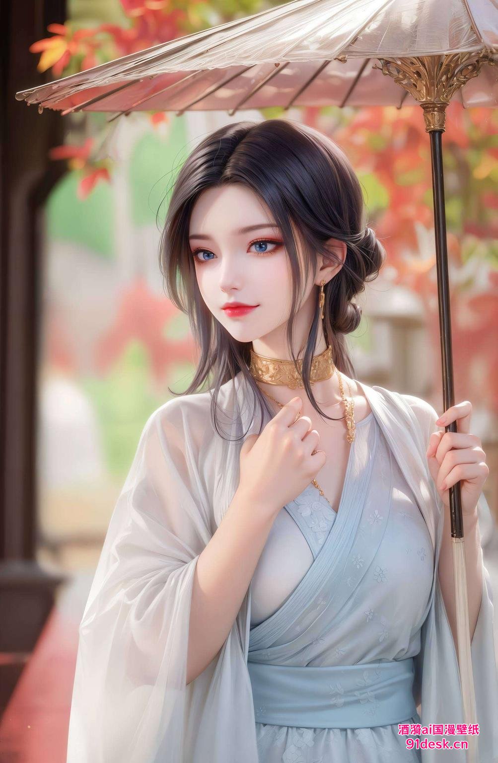美的凝视电脑壁纸新升级！美杜莎旗袍高清图