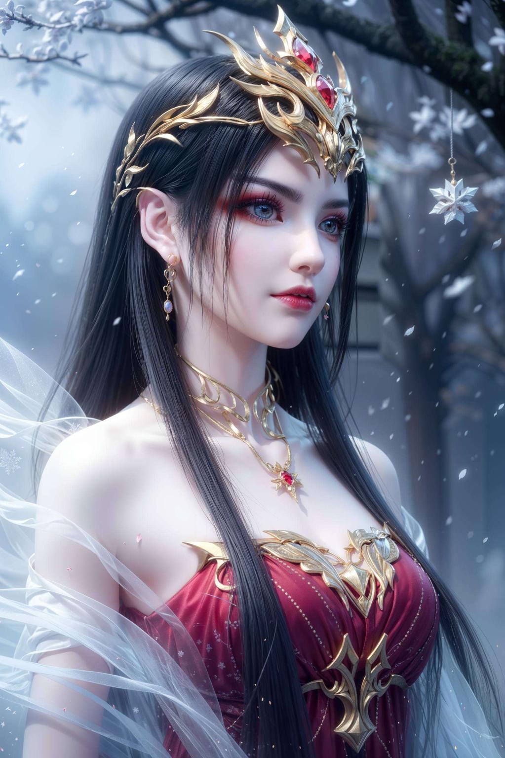 紫色完美像素这款《斗破苍穹》美杜莎卡通壁纸