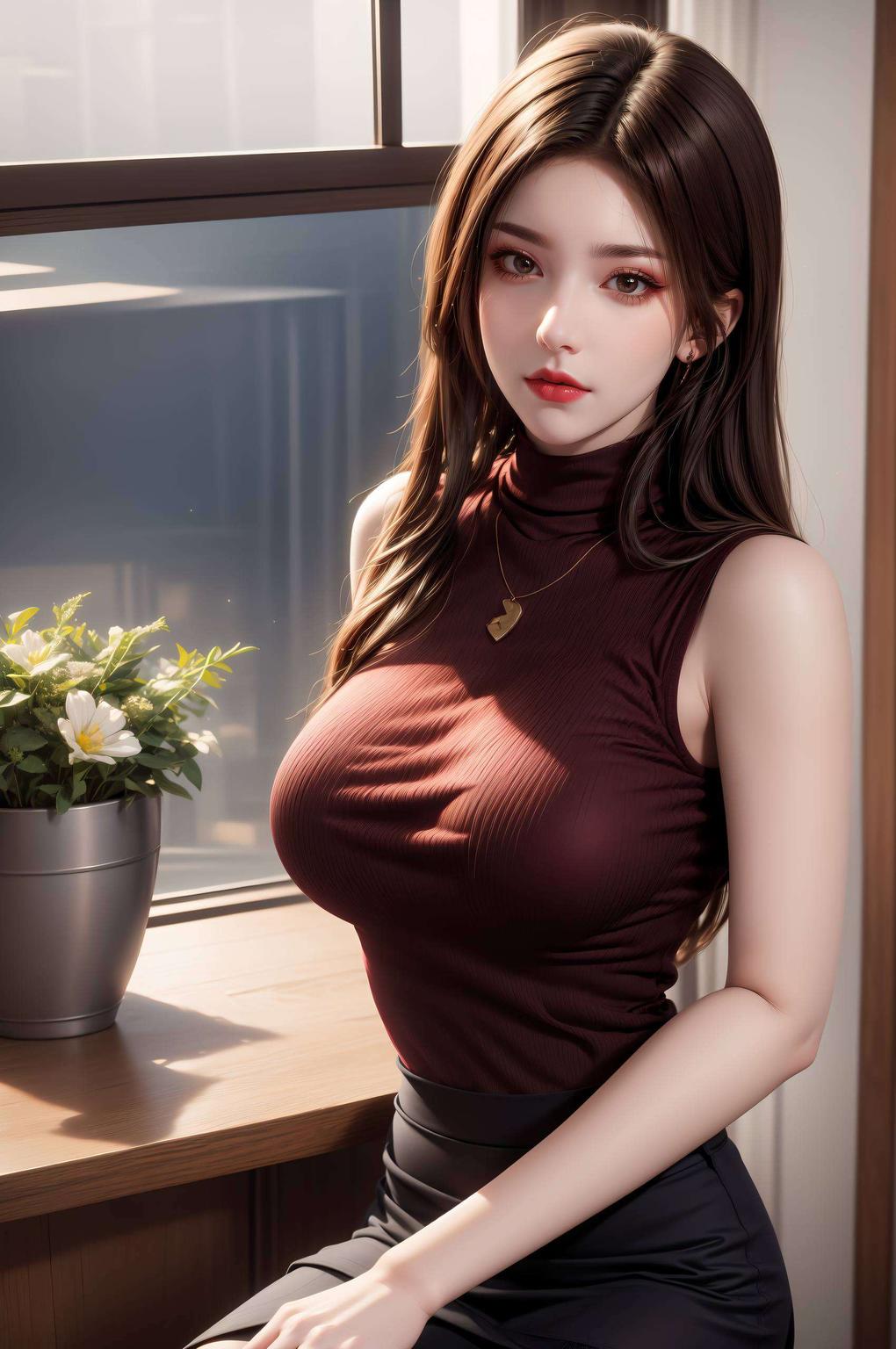 神秘中带点少女心绿色极简壁纸搭配粉色美杜莎