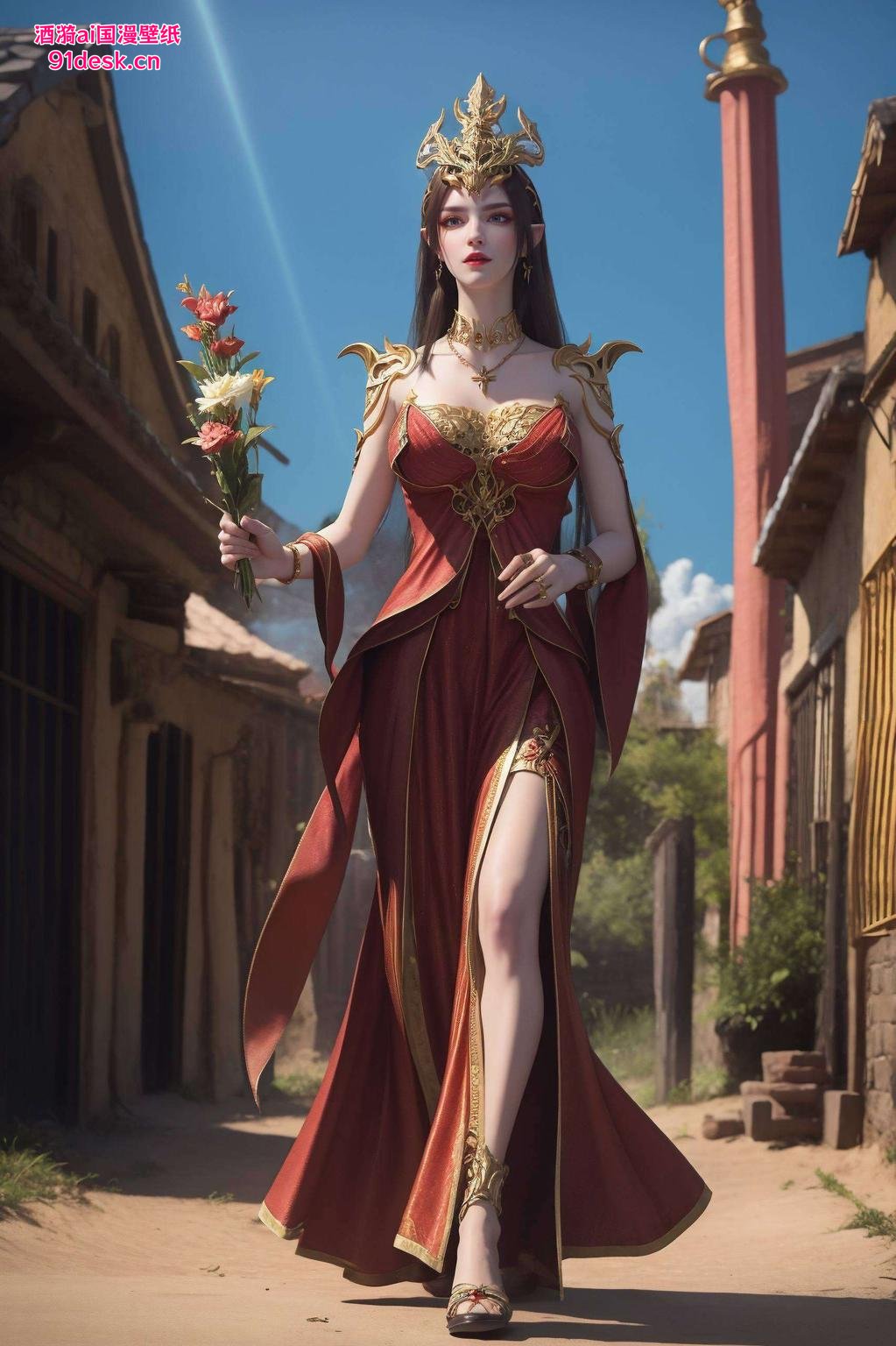 斗破苍穹迷们看过来！这款美杜莎全屏壁纸蛇发美女眼神犀利