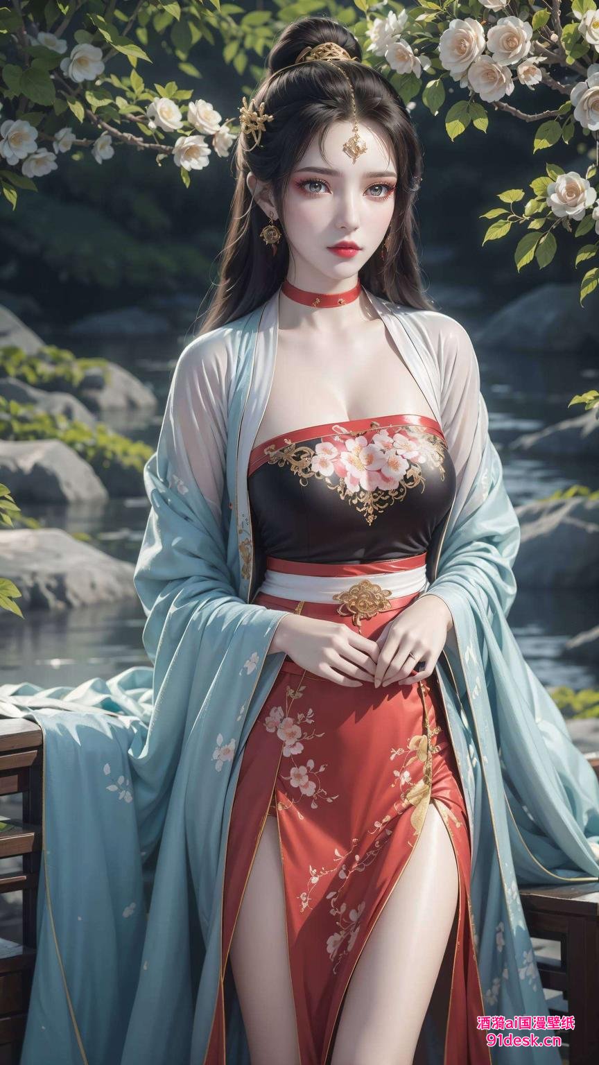 这款iPad壁纸带你穿梭神秘仙界墨云飘渺