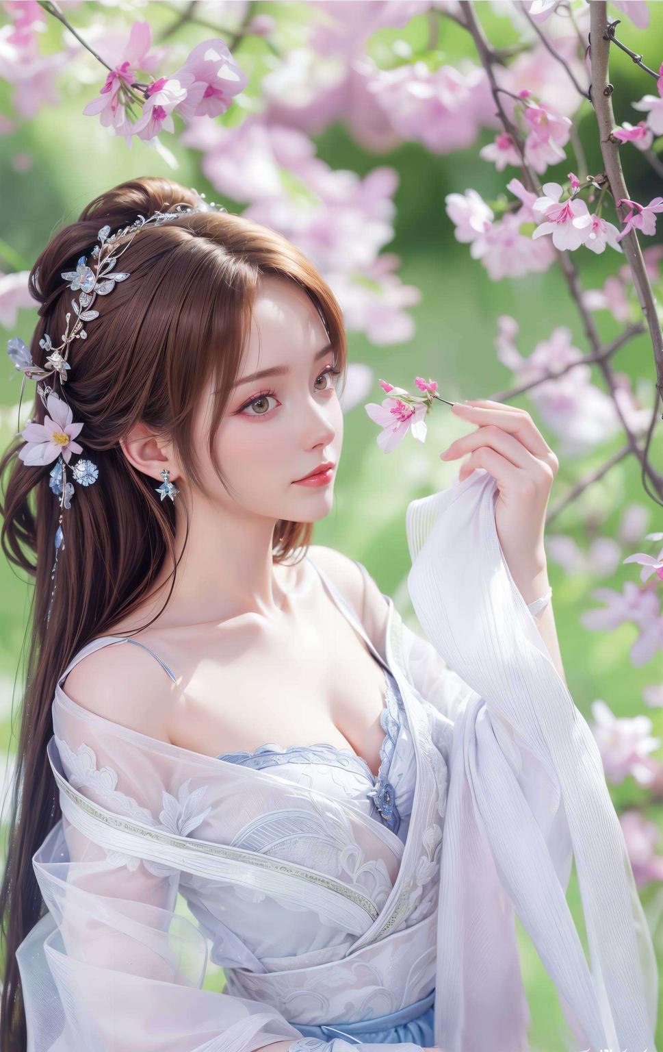 仿佛穿越时空的仙子今天给大家带来一款清新极简的苹果古风漫画壁纸！看这纳兰嫣然抬头壁纸