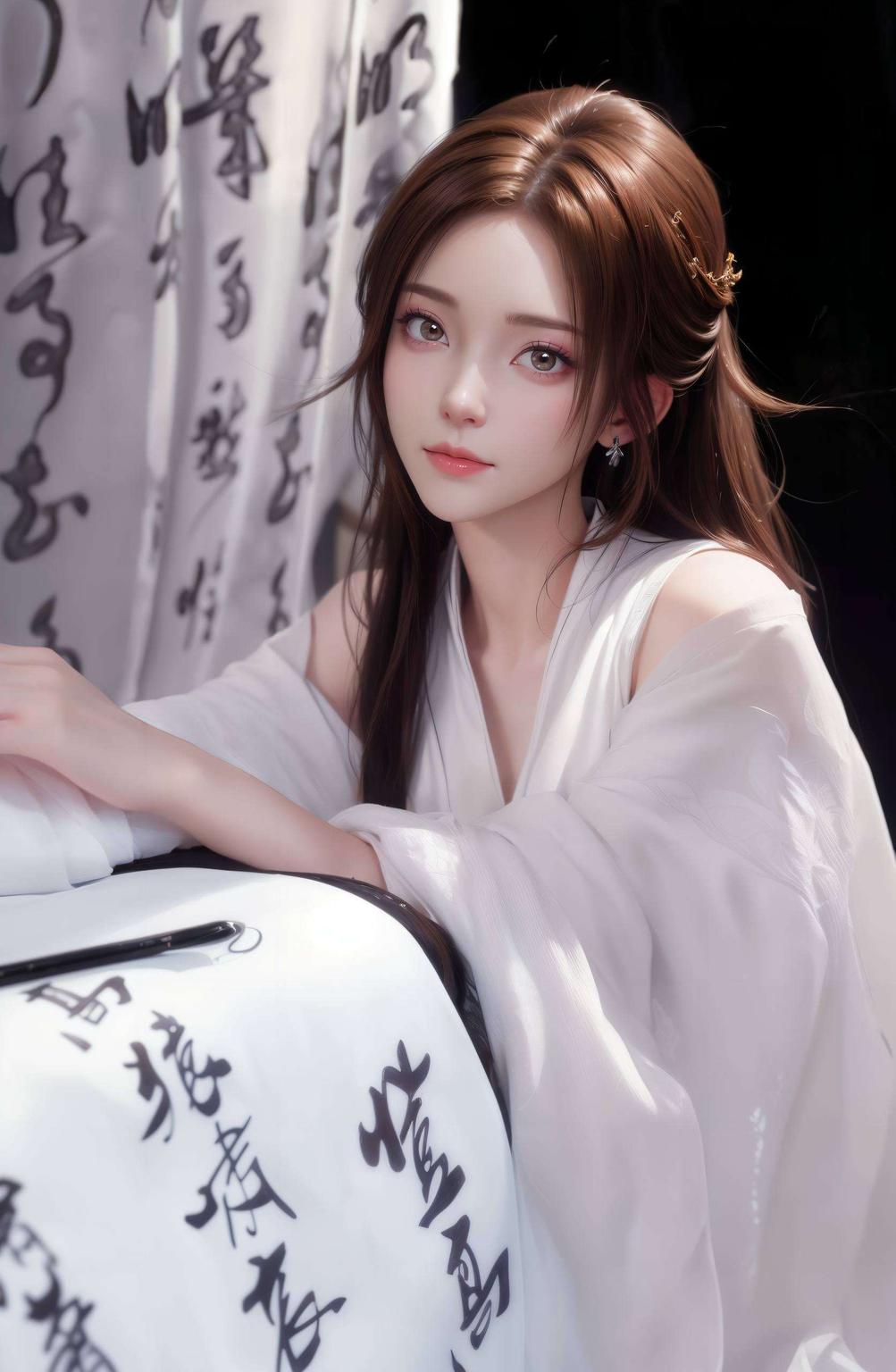 朋友们！今天给大家带来一款护眼壁纸看这纳兰嫣然的照片