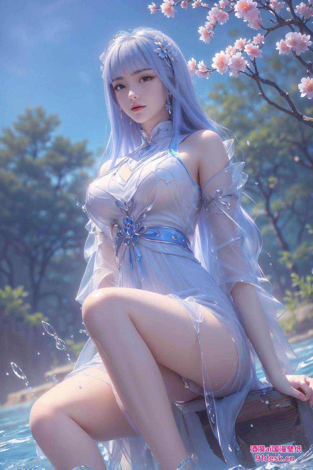 精美细腻宁雨蝶病娇风壁纸