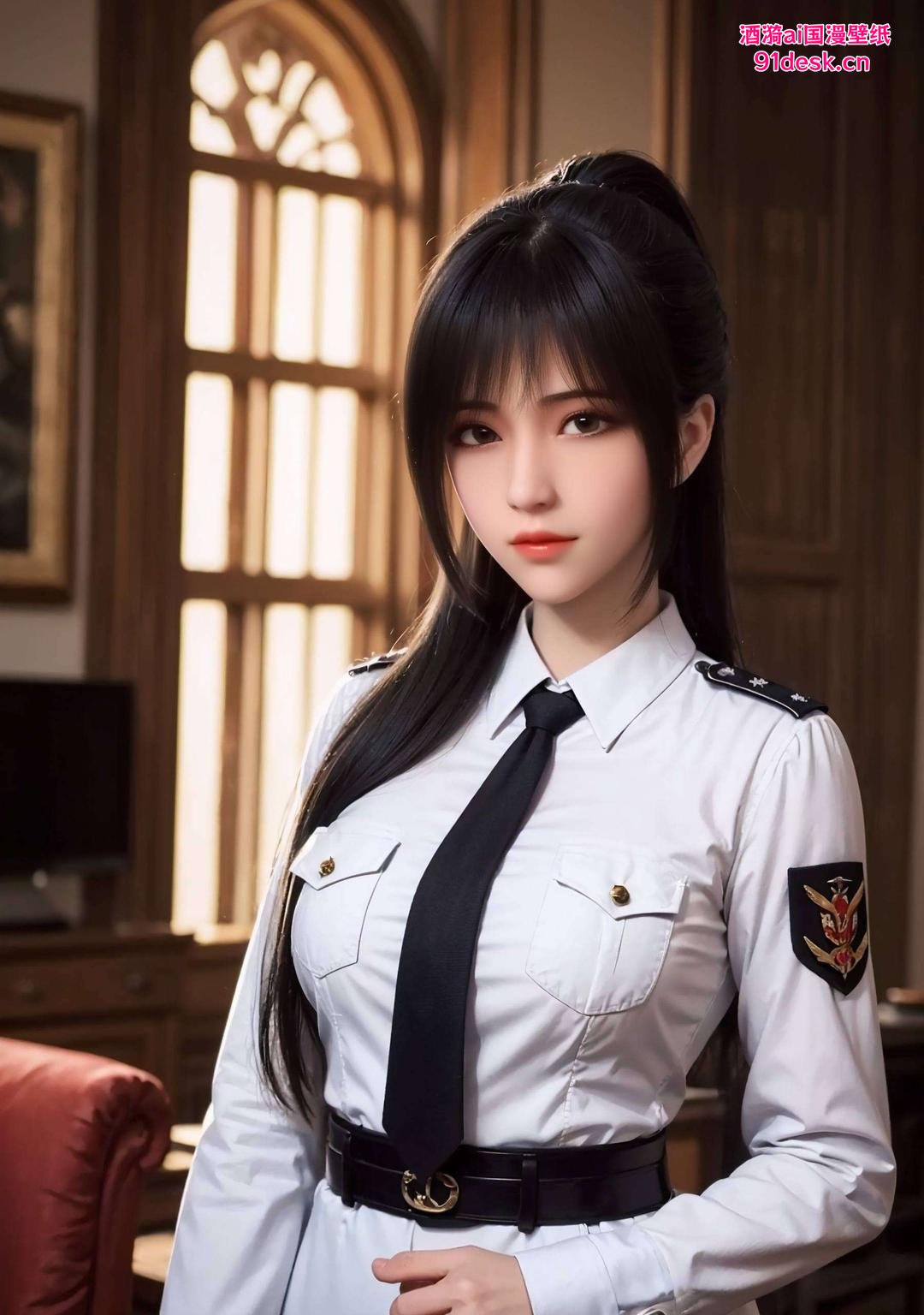 眼神灵动、表情俏皮今天给大家推荐一款超可爱的女生壁纸！看这雄兵连的琪琳