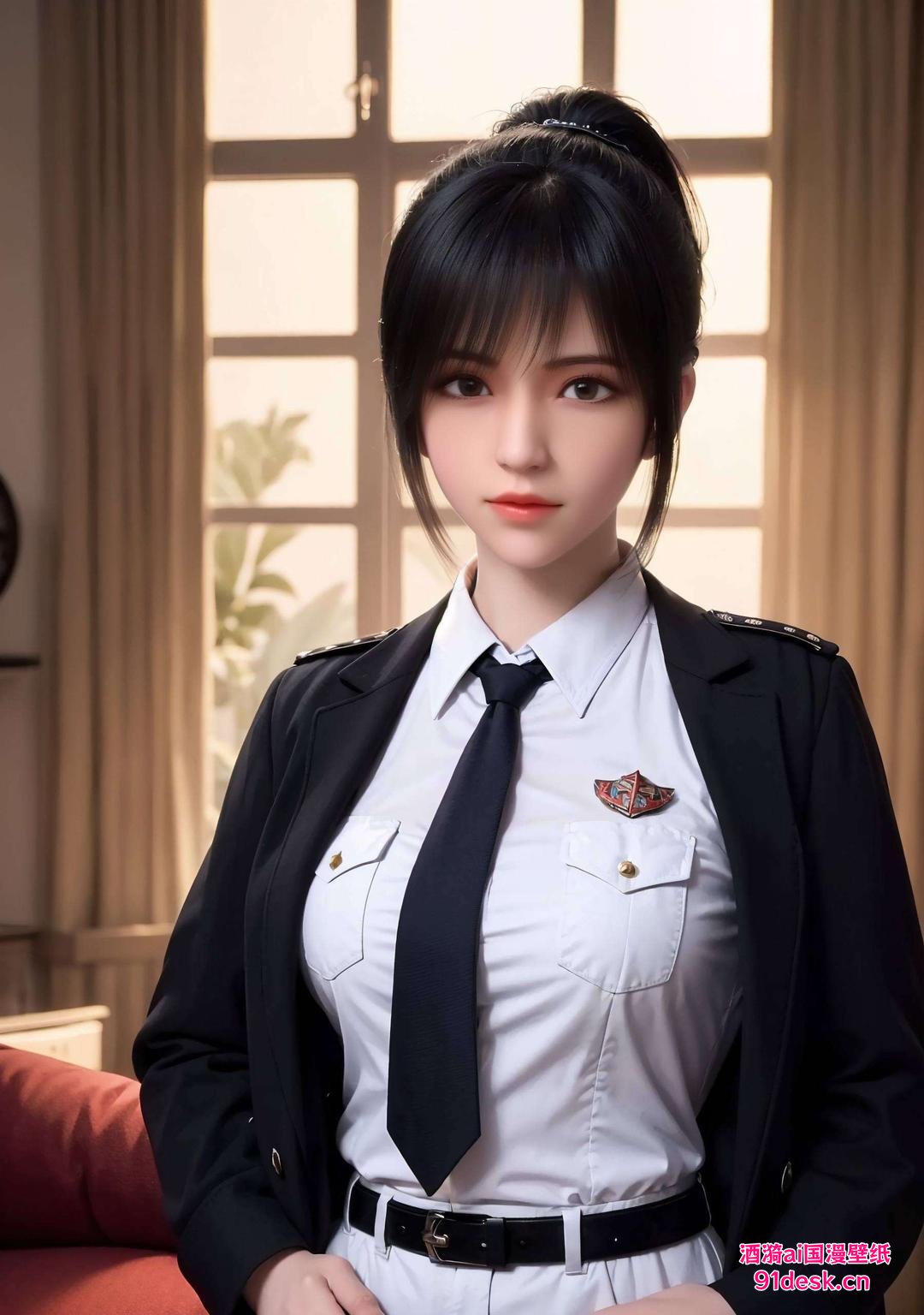 今天给大家带来一款超美的iPad艺术壁纸！🎨 琪琳的雄兵连角色唯美风满满