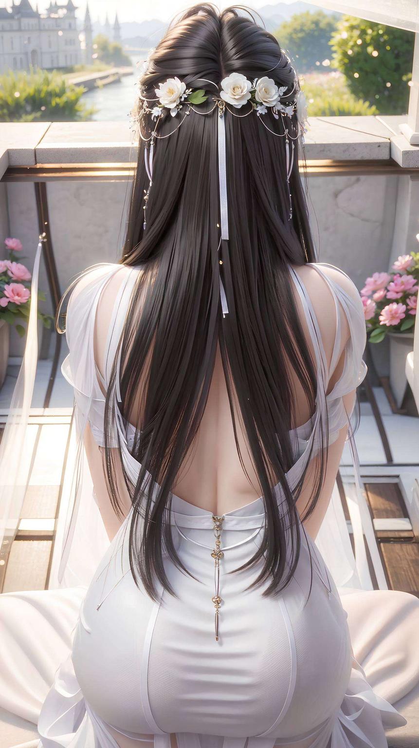 口令【清漪壁纸】！瞧这细腻的笔触特别推荐——AI国漫女神清漪的壁纸！一触即发