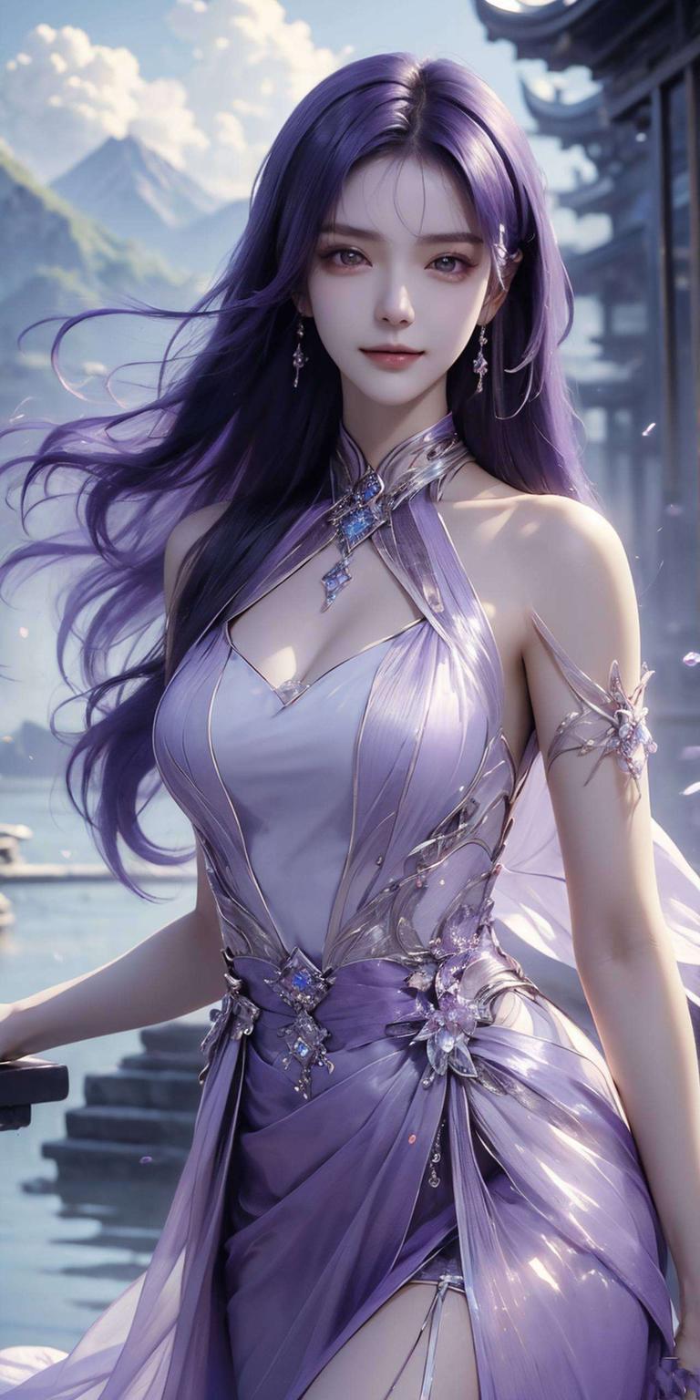圣采儿少女壁纸散发着淡淡忧伤古香古色的画卷中