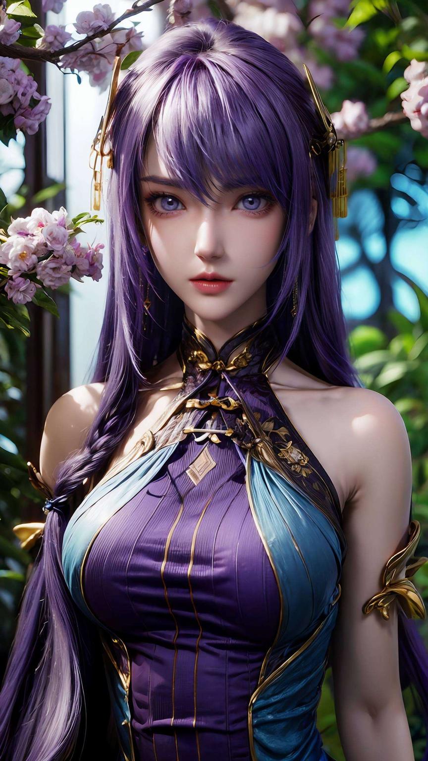 尽显风采4K超清展现紫色极简之美