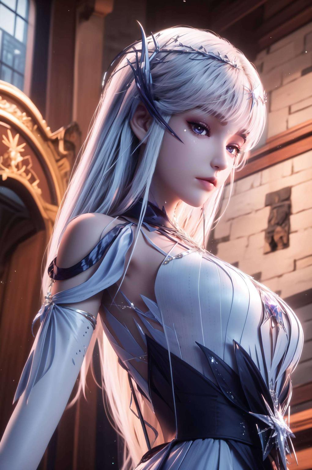 小舞与圣采儿同框清新自然