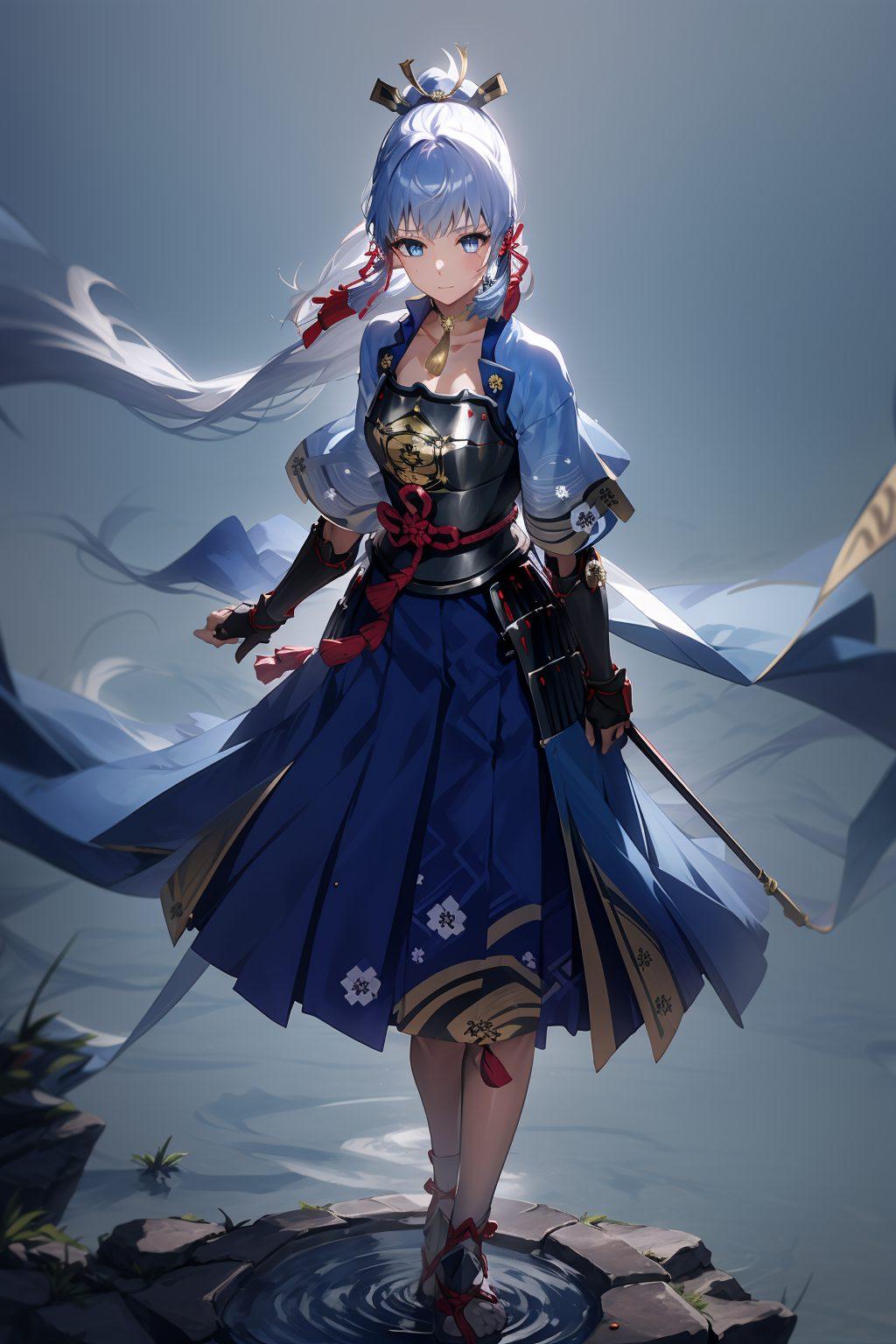 宛如置身精致游戏世界这款神里凌华原创壁纸