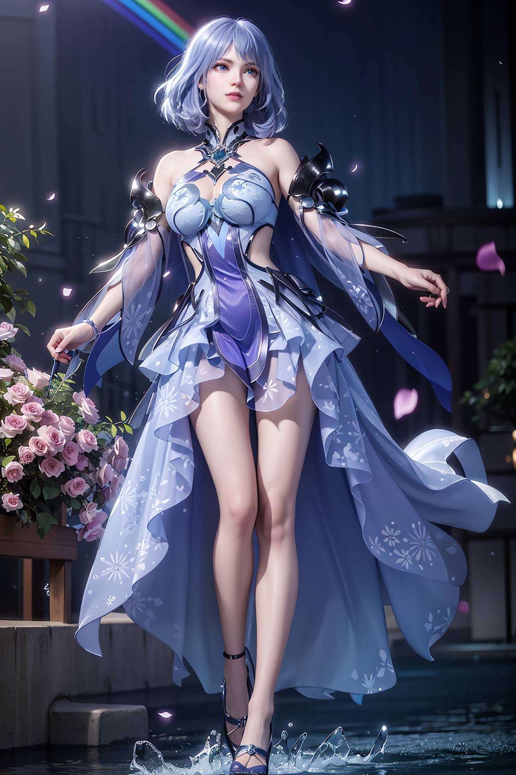 火水冰儿美艳动人简约风尽显清新雅致