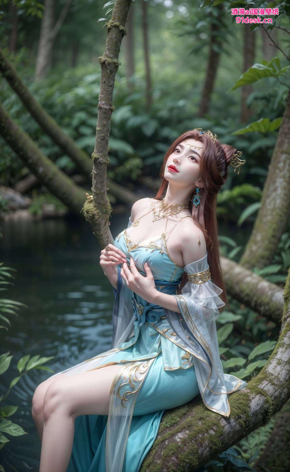 这壁纸绝了！看这苏灵韵官方动态灵动飘逸